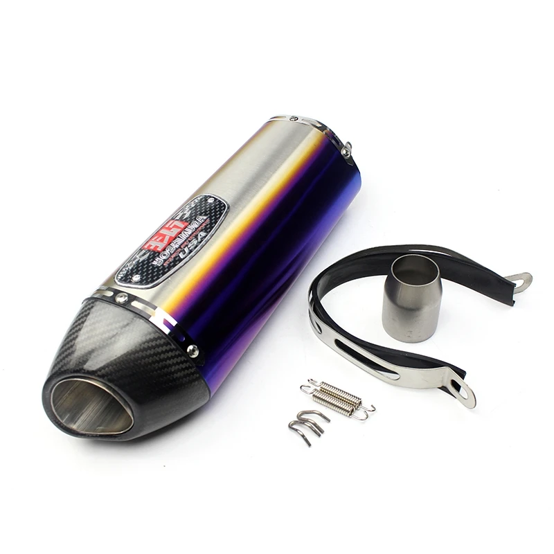 420Mm Met Db Killer 38-51Mm Motorfiets Uitlaat Voor Yoshimura Real Carbon Fiber Uitlaat Pijp Pitbike Gsr 600 Cb650f R77 Rs Cafe