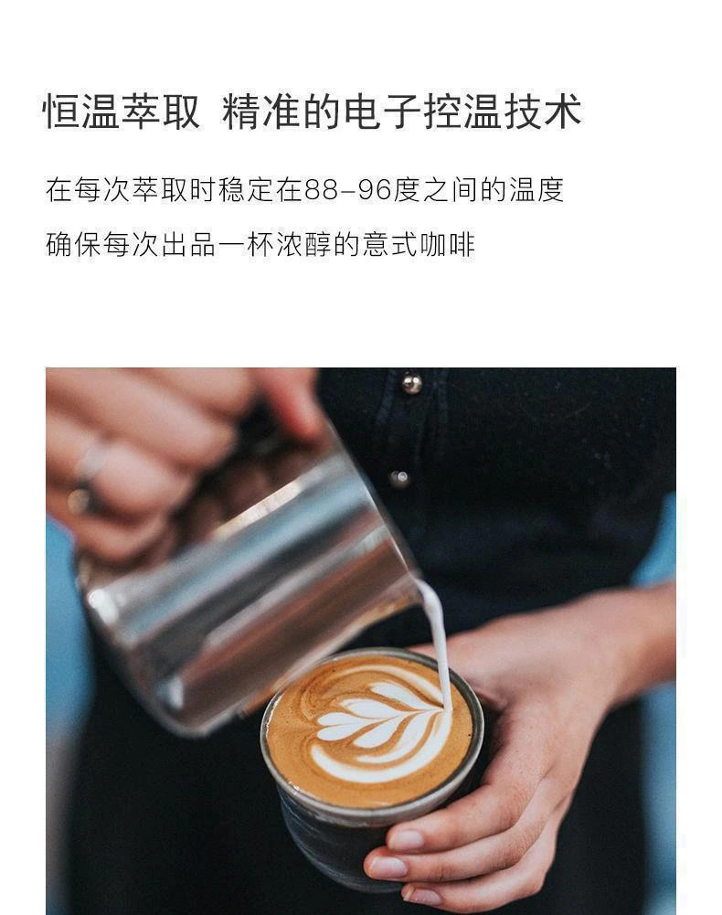 ماكينة القهوة الإيطالية المنزلية الصغيرة رغوة الحليب البخارية شبه الأوتوماتيكية الكاملة #4