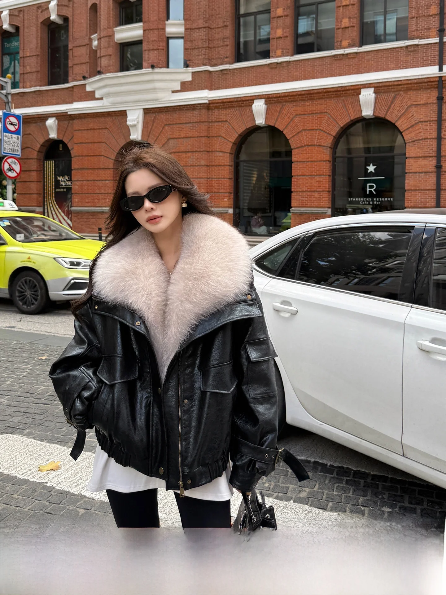 

Новая женская зимняя куртка Sweet Cool с меховым воротником, теплая, молодежная, со съемными элементами, с длинными рукавами, короткое пальто