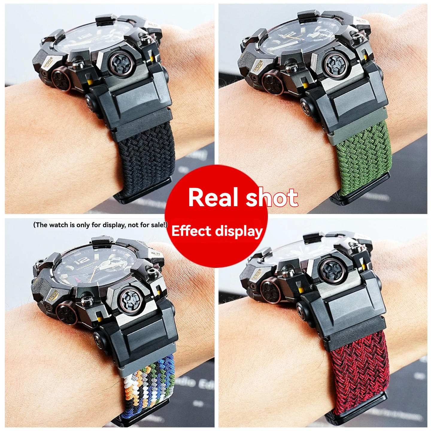 GWG-B1000/Elasticity/nylon/Strap/For/Casio/G-SHOCK/5713/Big/Mud/King/Third/Generation/GWG-B1000-1A4/modified/fabric/Watchband