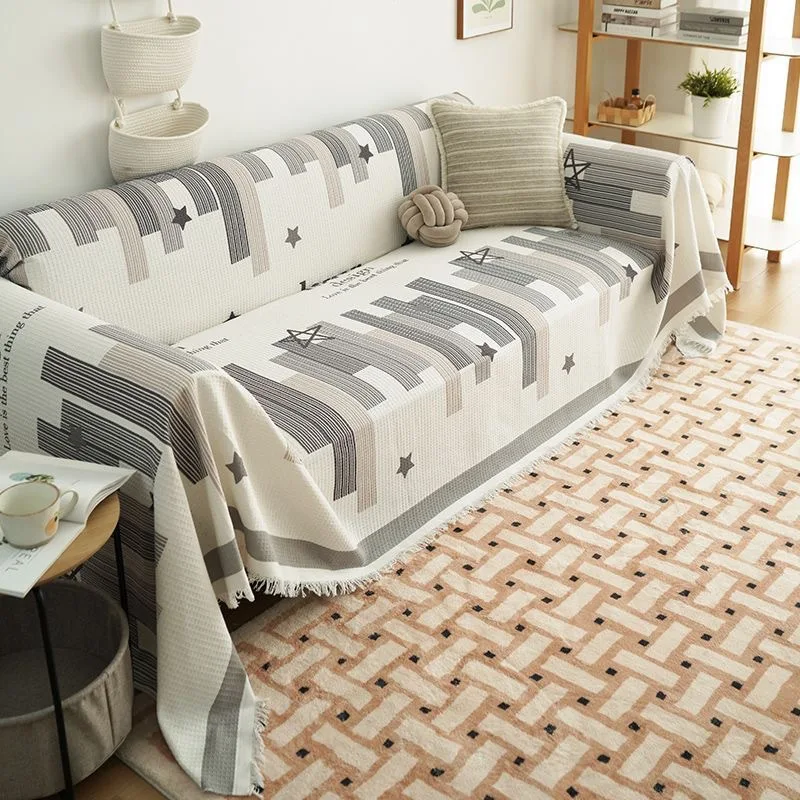 

Универсальный чехол для дивана в скандинавском стиле, противоскользящий чехол, тканевый чехол для гостиной, пылезащитный защитный чехол для мебели