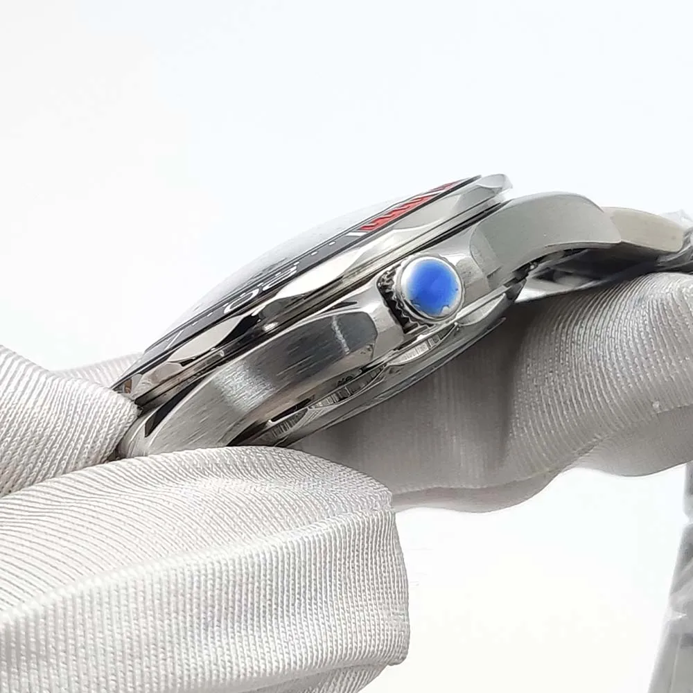 Parnsrpe Automatic Mechanical Watch Men's European and American Business Casual Watch Luxury Silver Luminous Waterproof Watch