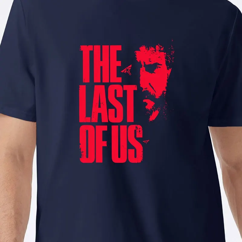 Men\'s THE LAST OF US Graphic Short Sleeve T-shirt, Comfy Stretchy Trendy Tees For Summer, Casual Daily Style Fashion Clothing