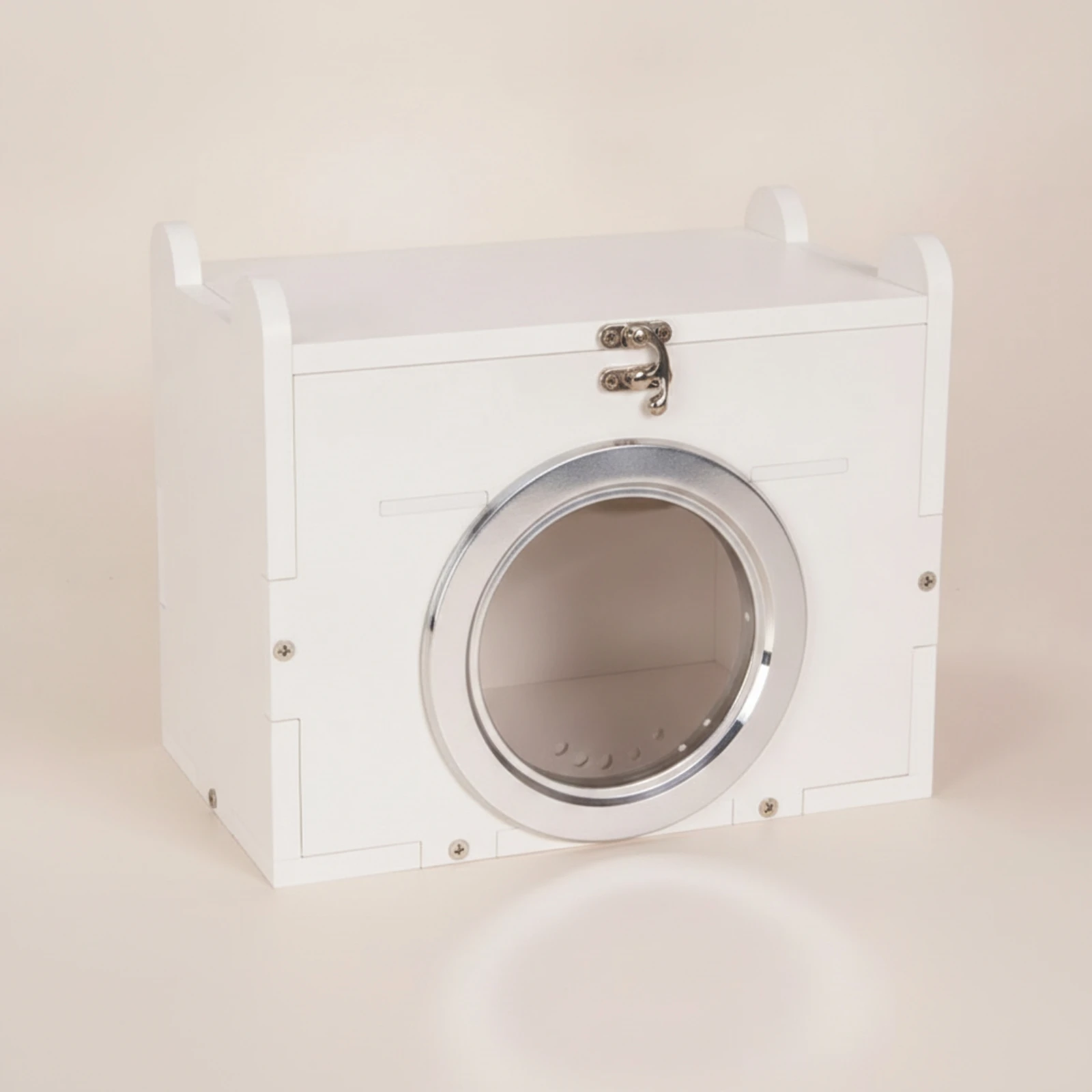 Pet Cooling House Hard-Shell Cooling Shelter with Display Enclosed Compact for Small Pets