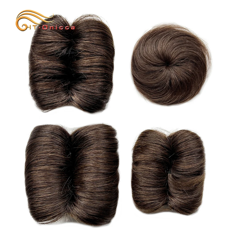 Curly Hair Bundles Brazilian Hair Weave Bundles With Circular Closure 28Pcs Short Human Hair Extensions For Woman 2 3 4 Inch