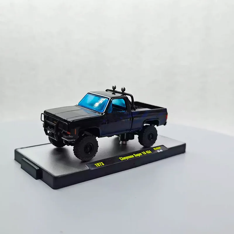 M2 Diecast 1:64 Scale 1973 Cheyenne Super 10 Alloy Car Model Static Display Collectible Toy Gift Souvenir Decoration