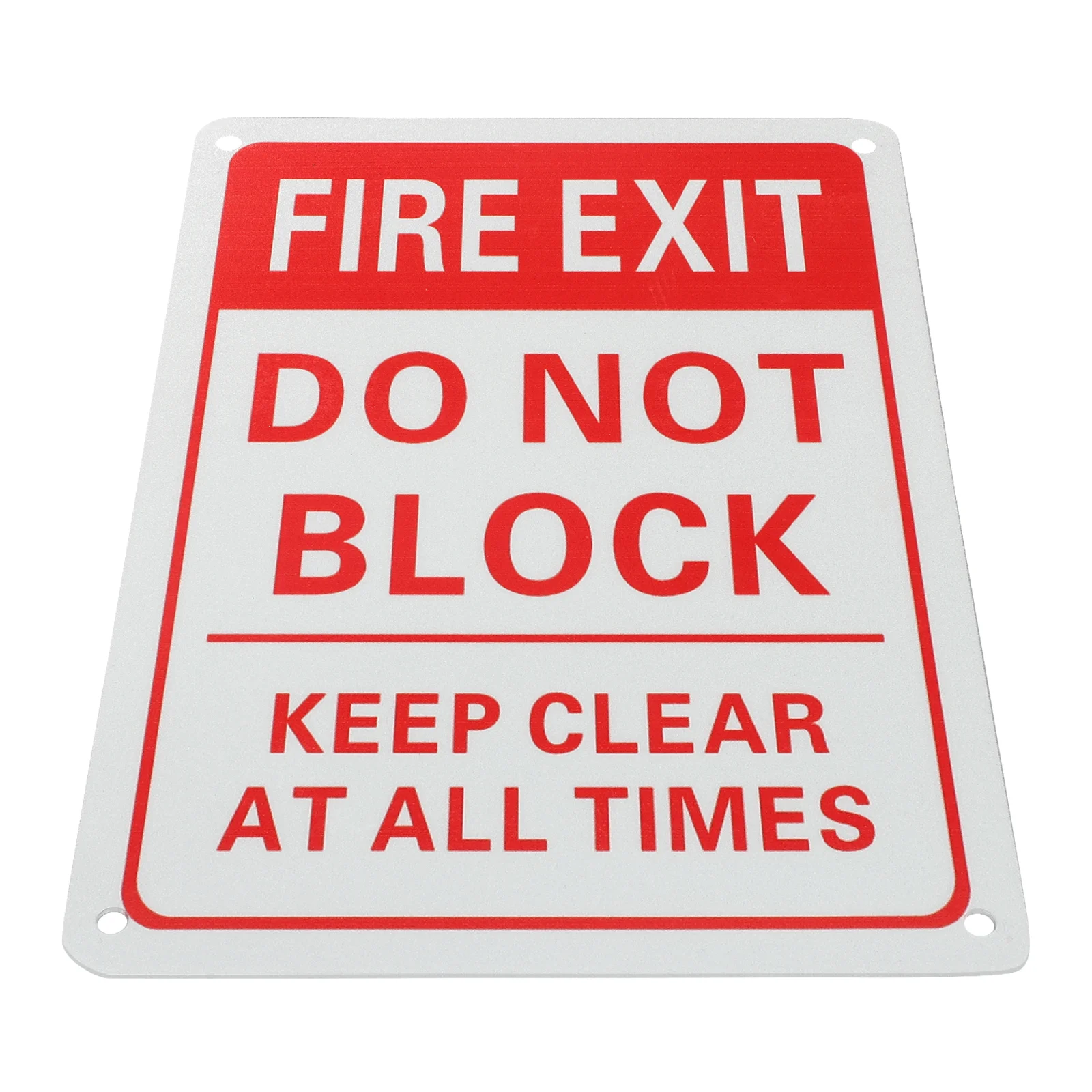 Fire Exit Sign Do Not Block Emergency Signs Door Indicator Caution Extinguisher Safety Label