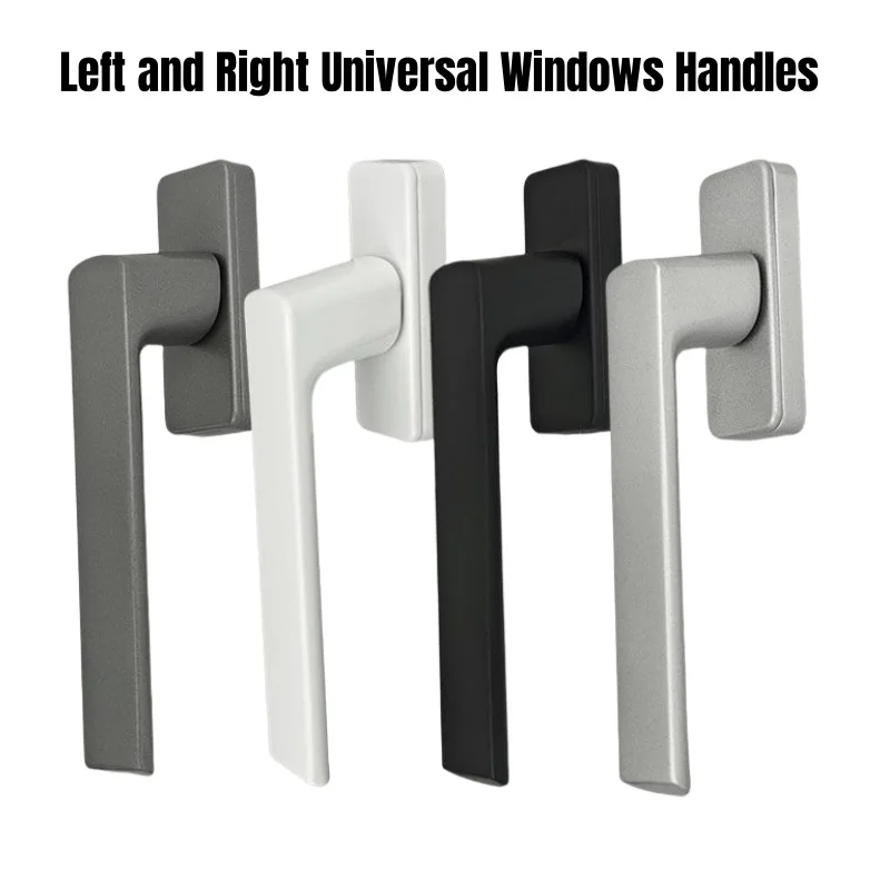 Left & Right Universal Windows Handles,Mechanical Internal Opening,Aluminum Alloy Shaft Window Handle Lock for Casement Windows