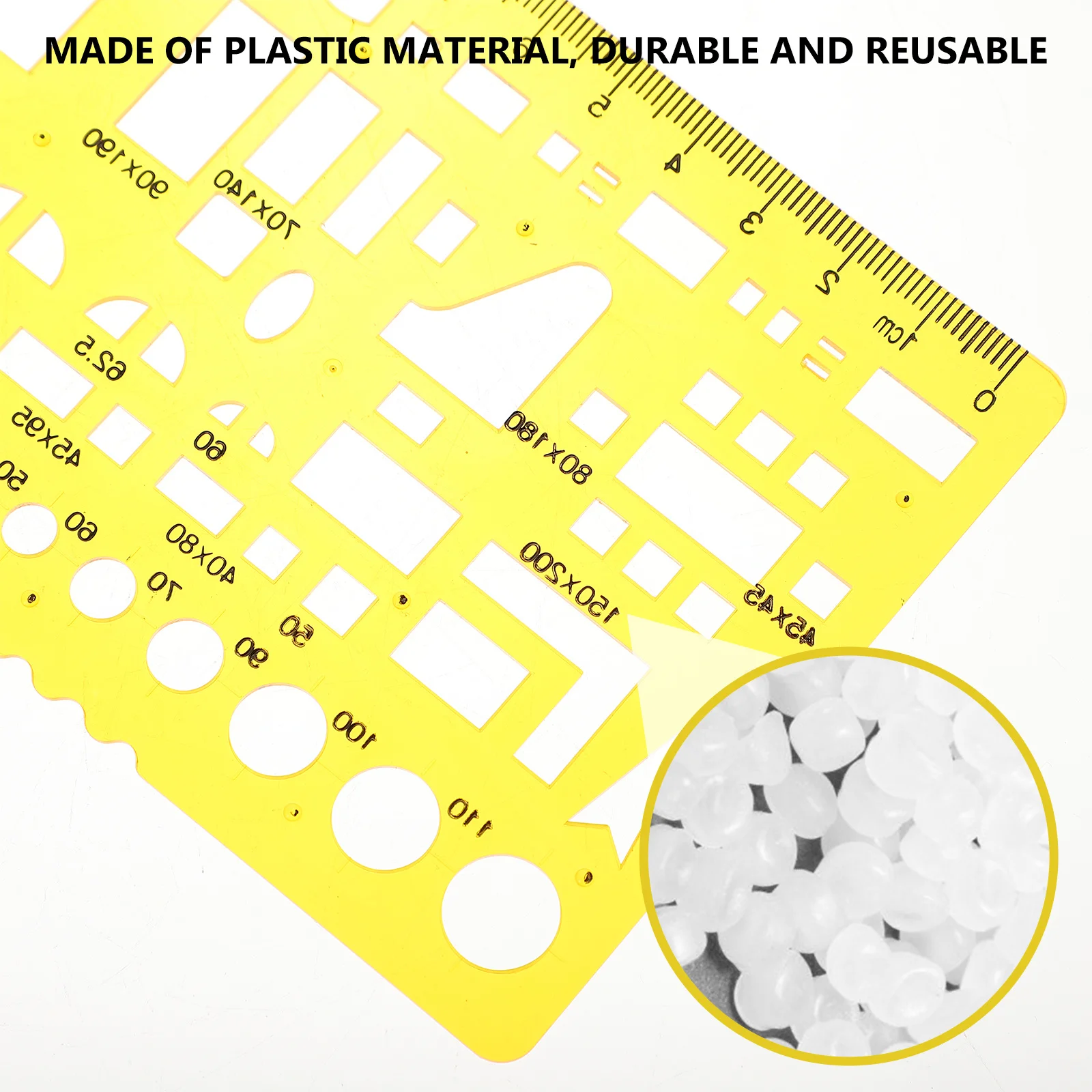 6 stuks tekening sjabloon linialen multifunctionele plastic architect schalen voor kunst tekengereedschappen meetsjabloon