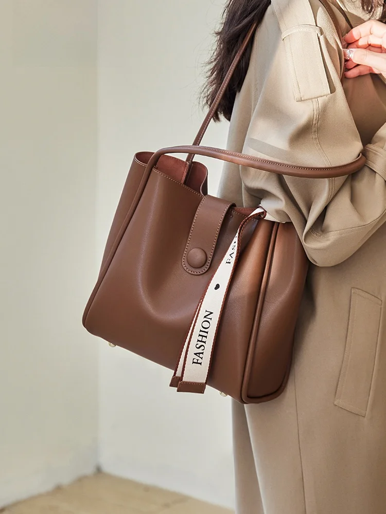 

Nalan Duotuo Women's Large Capaci Leather oulder Bag Commuter Bag Tote Bag Buet ape Magnetic Clasp Zipper Closure