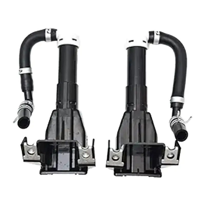 1 Pair Front Headlight Washer Pump Headlight Nozzle Spray Cleaning Actuator Black Plastic For Mitsubishi Outlander XL 10-13-A67F