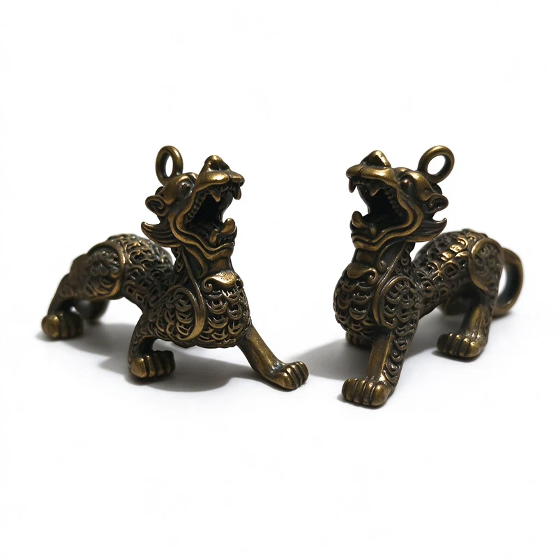 lowest price Brass Chinese Ancient Beast Flying Pixiu Home Decor Ornaments Copper Animal Figurines Statue