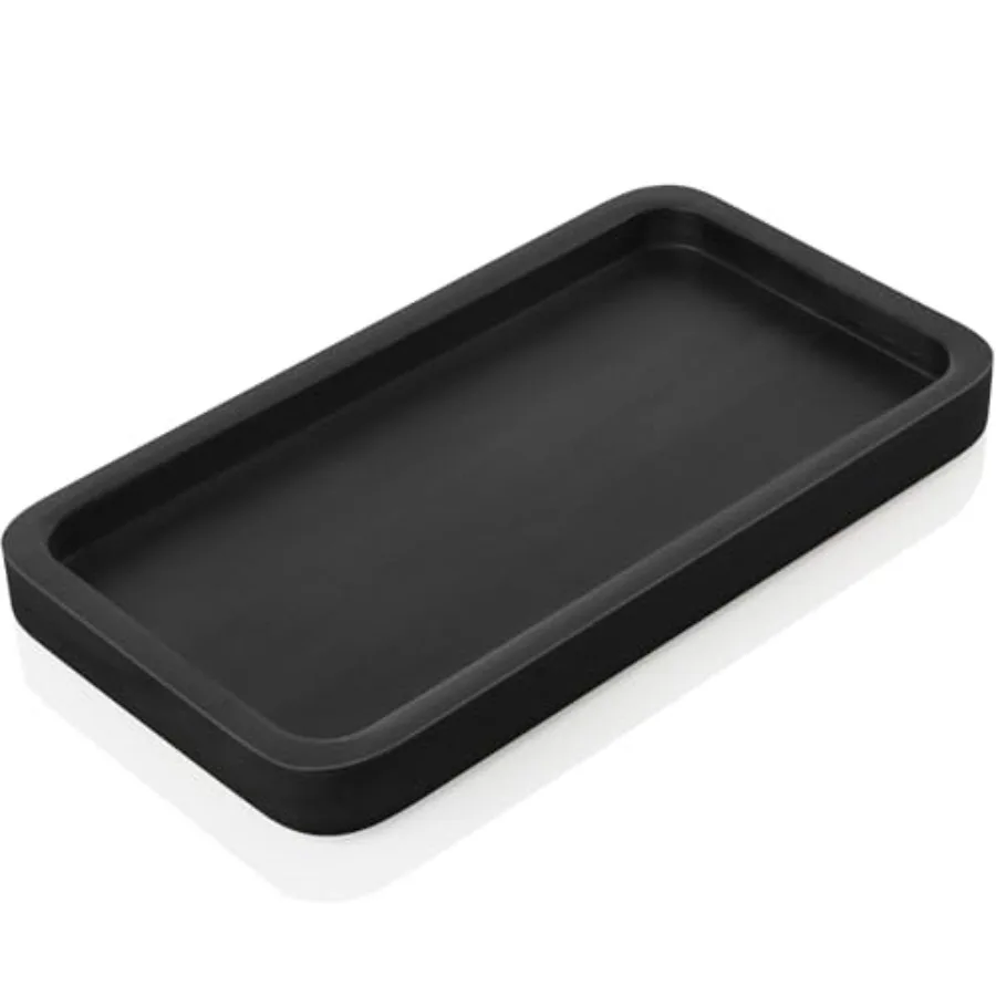 

8" Bathroom Vanity Tray for Counter - Wood Tray for Dresser Tops Perfume Jewelry Candle Key Catchall - Kitchen Countertop Organ