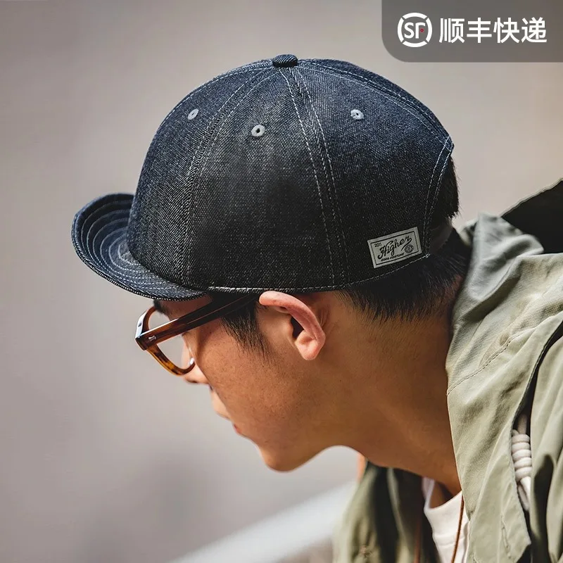 マデン-オーバーサイズ-メンズ-デニム-ゴルフキャップ-カジュアル-ニュースボーイ-ベレー帽-オクタゴナルキャップ-アメカジ-ヴィンテージ-ユニセックス-ストリートウェア-帽子-秋用
