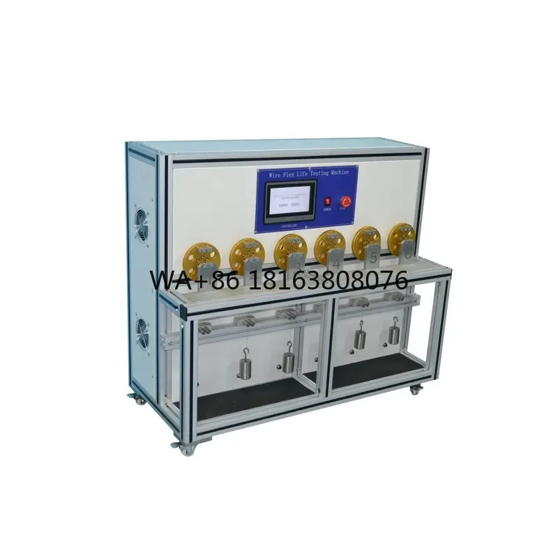ASTM B470 JIS C3005 Standard Servo Motor Wire and Cable Bending Test Machine Multi-Stations Independent Cable Durability