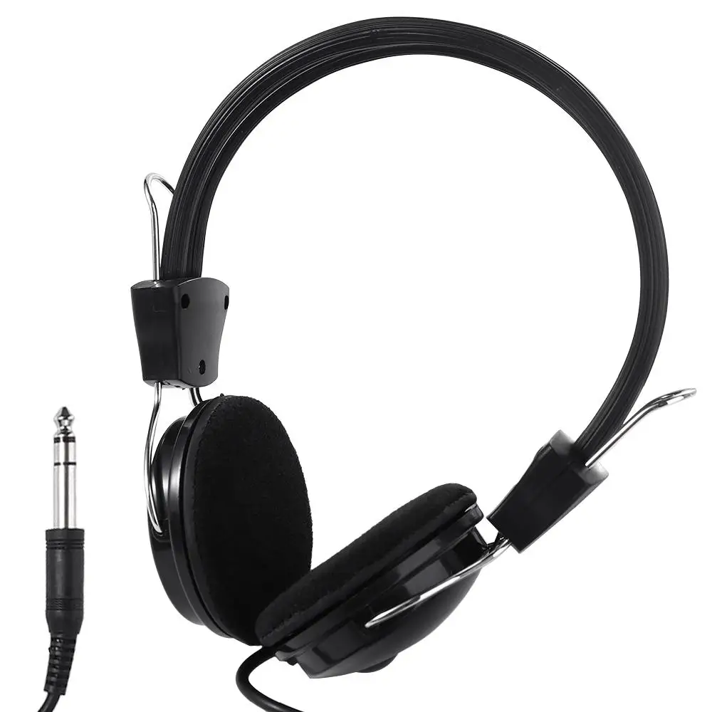 

Black Handfree Electric Piano Electric Guitar with Wire Music Headphone Music Earphone Wired Headset Piano Earphone