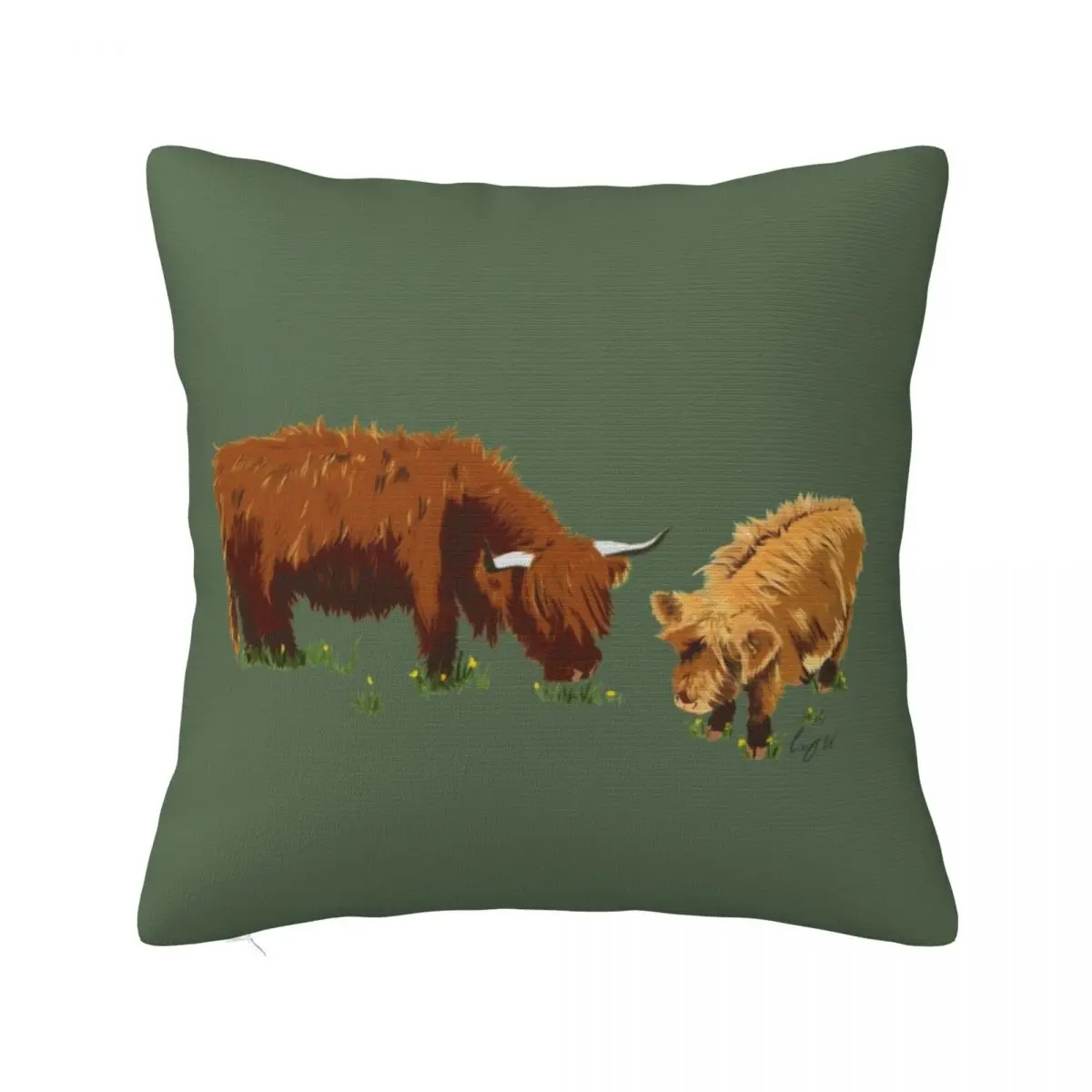 

Highland Cow's Throw Pillow Elastic Cover For Sofa autumn pillowcase covers for pillows luxury throw pillow covers