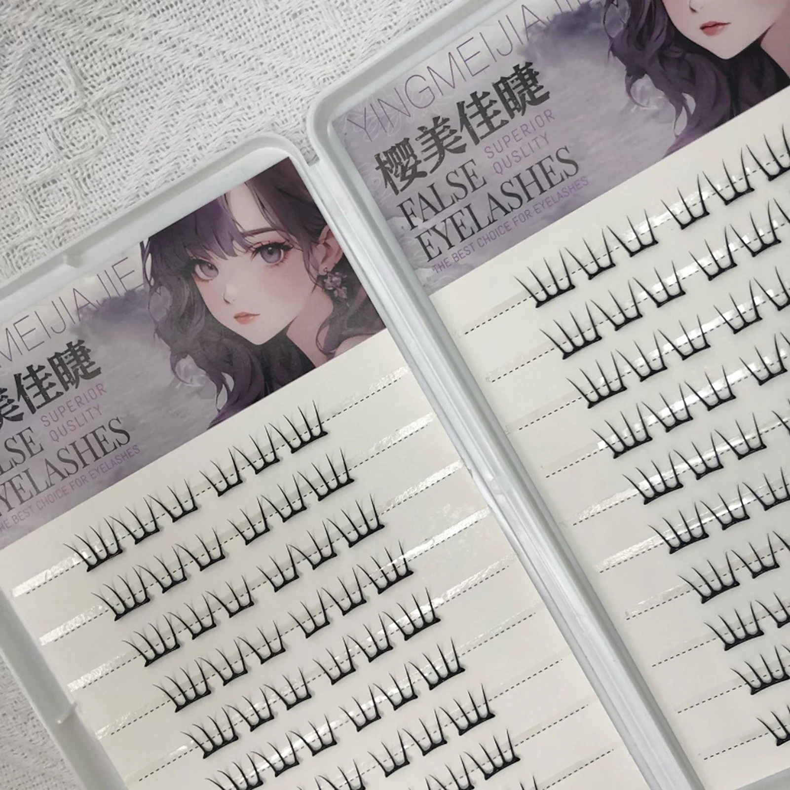 11-13mm 接着剤不要のつけまつげ 薄いバンド＆ソフトな再利用可能なまつげ 初心者＆上級者向け