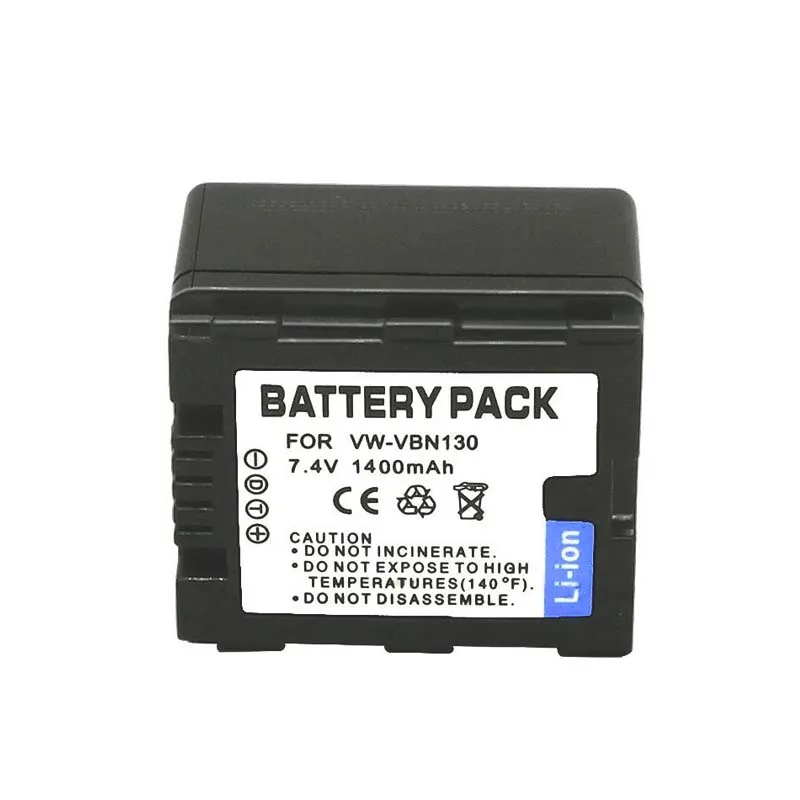7.4V 1400mAh VW-VBN130 VBN130 Camera battery for Panasoinc HDC-SD800 SD800GK SD900 TM900 TM900GK HS900 HC-X920M X900MGK