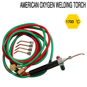 Bộ đồ đuốc gas cho trang sức: 5 đầu xi lanh và ống oxy, súng lục hàn acetylene cho công việc trang sức chính xác 10 Doanh số Khảo sát Benzomatic chính - №10