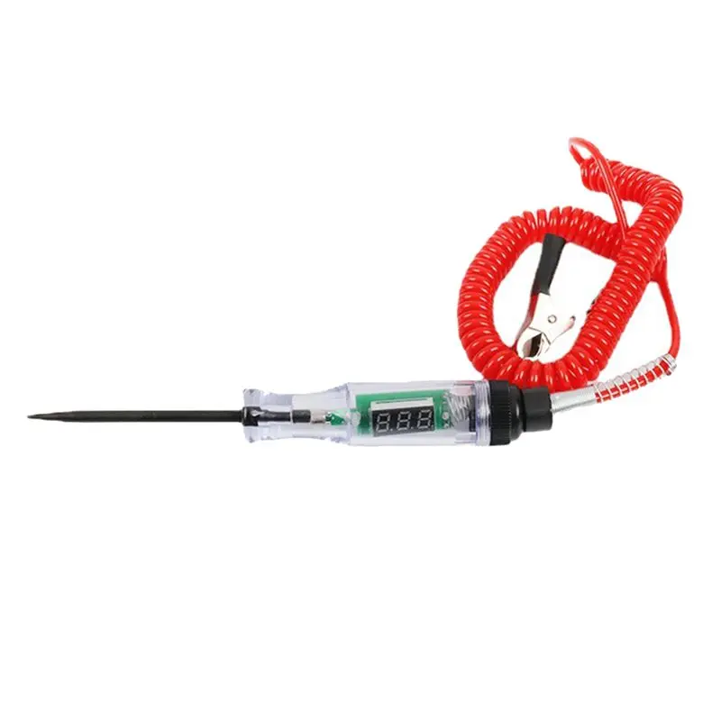 

ABHY-1 шт., тестер электрических цепей, цифровой световой зонд, тестовая ручка 6 В, 12 В, 24 В, многофункциональный для автомобиля, лодки, автоаксессуары