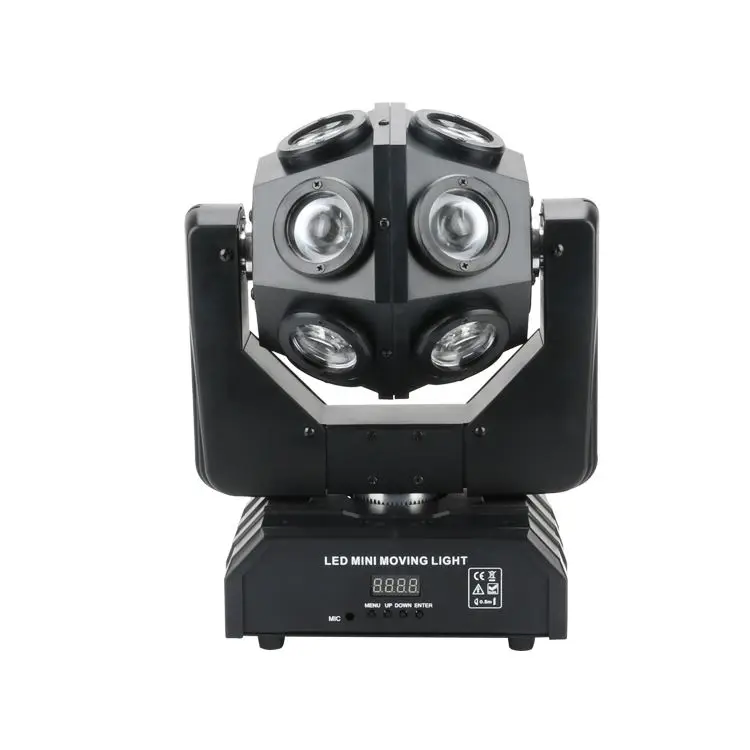 ZC1-12pcs * 10W DJ equipment LED moving head light beam stage lighting, suitable for DJ party lights and disco stages
