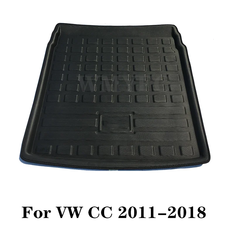 

Boot Mat Rear Trunk Liner Cargo Floor Tray Carpet Mud Pad Guard Protector Accessories for Volkswagen Passat CC Sedan 2009~2018