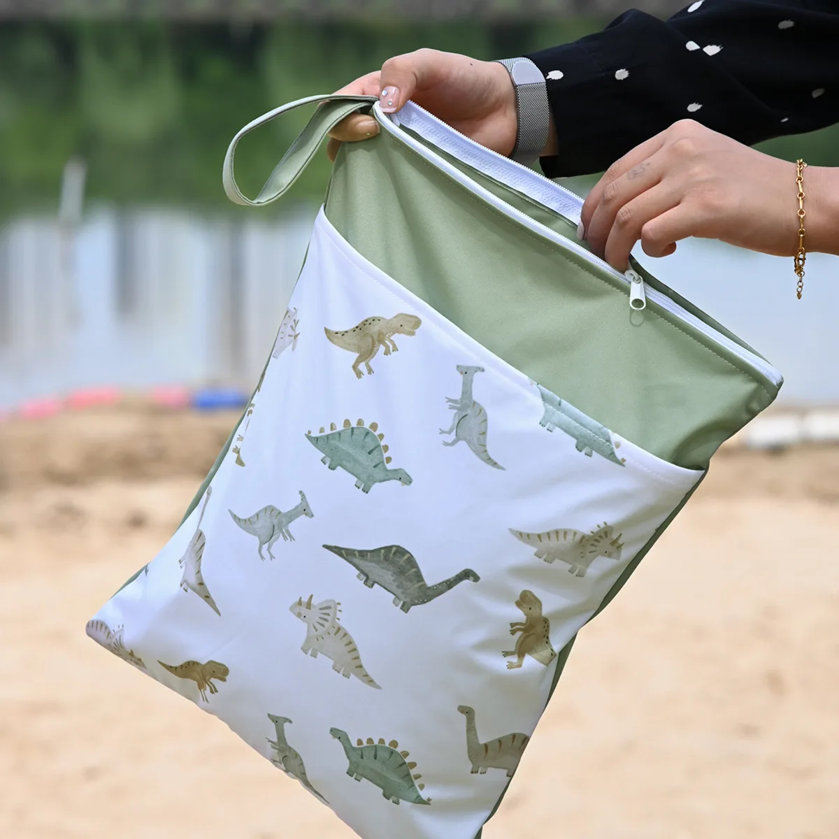 1 قطعة 30*40 سنتيمتر الطفل السفر حقيبة التخزين عربة طفل حقيبة للحمل حفاضات الجافة/الرطبة حقيبة مقاوم للماء القماش حفاضات حقيبة اليوغا حقيبة التخزين