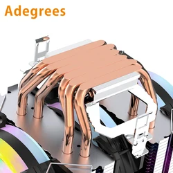 X99 CPU Air Cooler 6 Heatpipes ARGB 4PIN PC Processor Tower Cooler For Intel LGA 1151 1156 1200 1700 2011 X79 AMD AM3 AM4 AM5