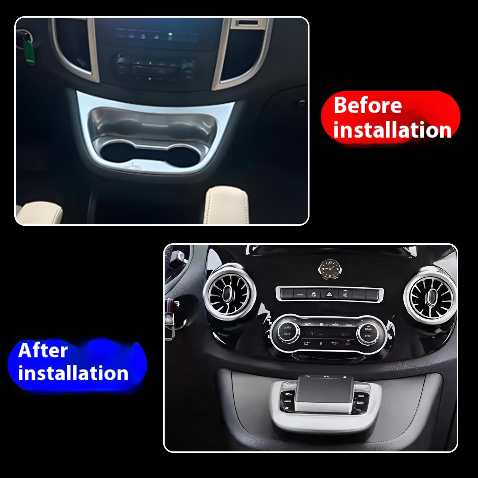 For Mercedes Benz Vito V260 W447 2014-2021 Car center console phone charger fast wireless charger charging plate charging holder