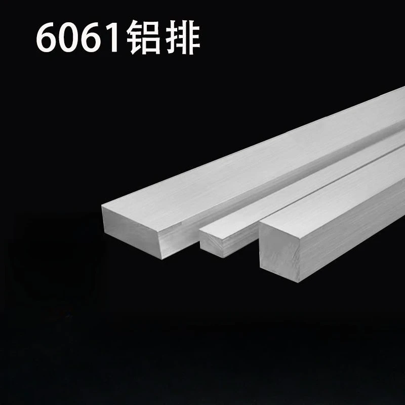 6061 Aluminum Flat Bar Square Bar 2mm 3mm 4mm 5mm 6mm 8mm 10mm 15mm 20mm 30mm Thick L500mm Width 10 12 15 20 30 40mm