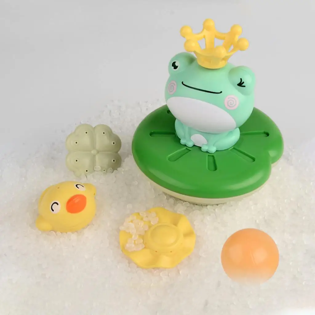 Baby Bath Toys Cute Frog Water Ball Electric Sprinkler Fountain