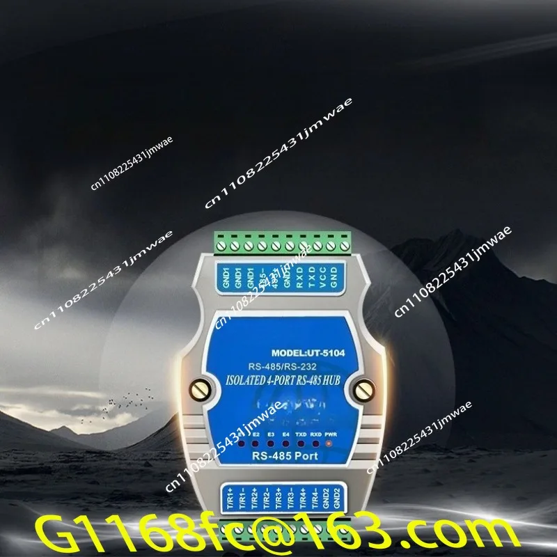 RS232/485 To 4 Ports RS485 Hub Photoelectric Isolation 485 HUB UT-5104