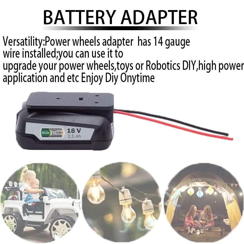 14wg Draht DIY Batterie adapter für Bosch 18V Li-Ionen Batterie DIY Adapter kompatibel mit Bosch 18V Li-Ionen-Serie