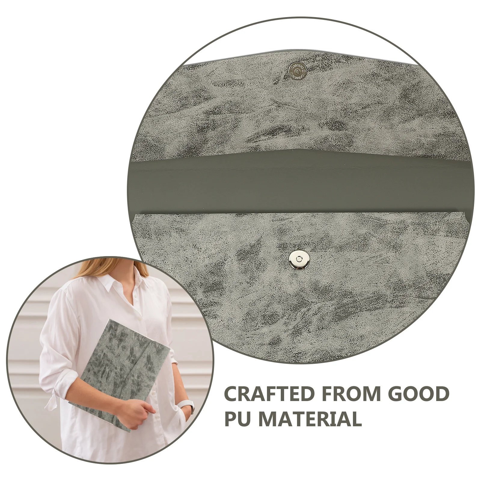 

Business Folder A4 Pu Document Holder Portable File Organizer Storage Bag For Office Home School Travel File Pouch