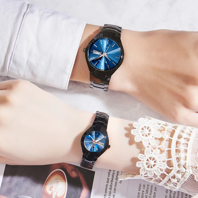 Couple Quartz Watch for Men Women Waterproof Men's Watch Quartz Wristwatch Lady Elegant Ladies Reloj Male Business Man Clock