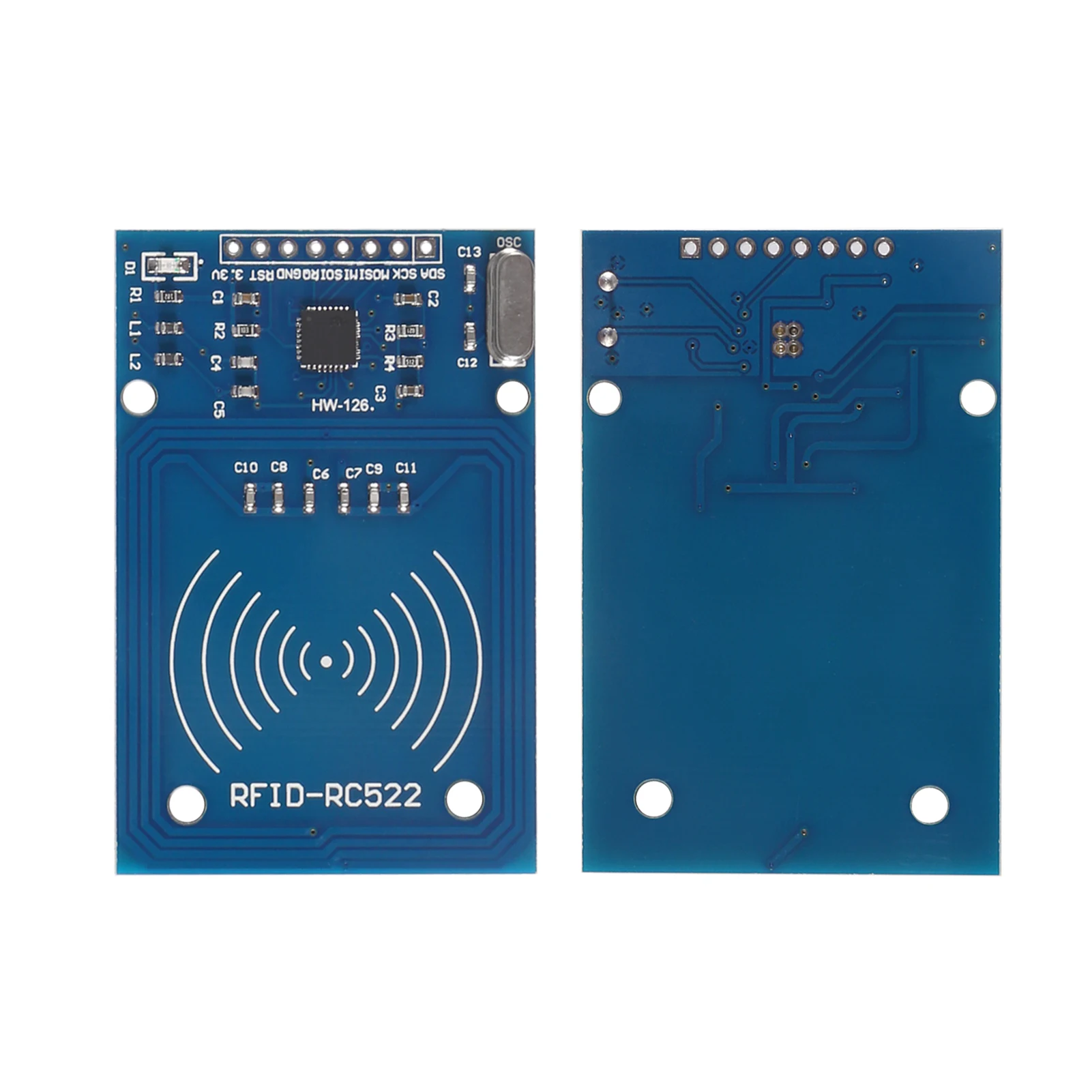 5 sztuk zestaw RFID Mifare RC522 moduł czytnika RFID z białą kartą S50 i breloczek do Arduino Raspberry Pi