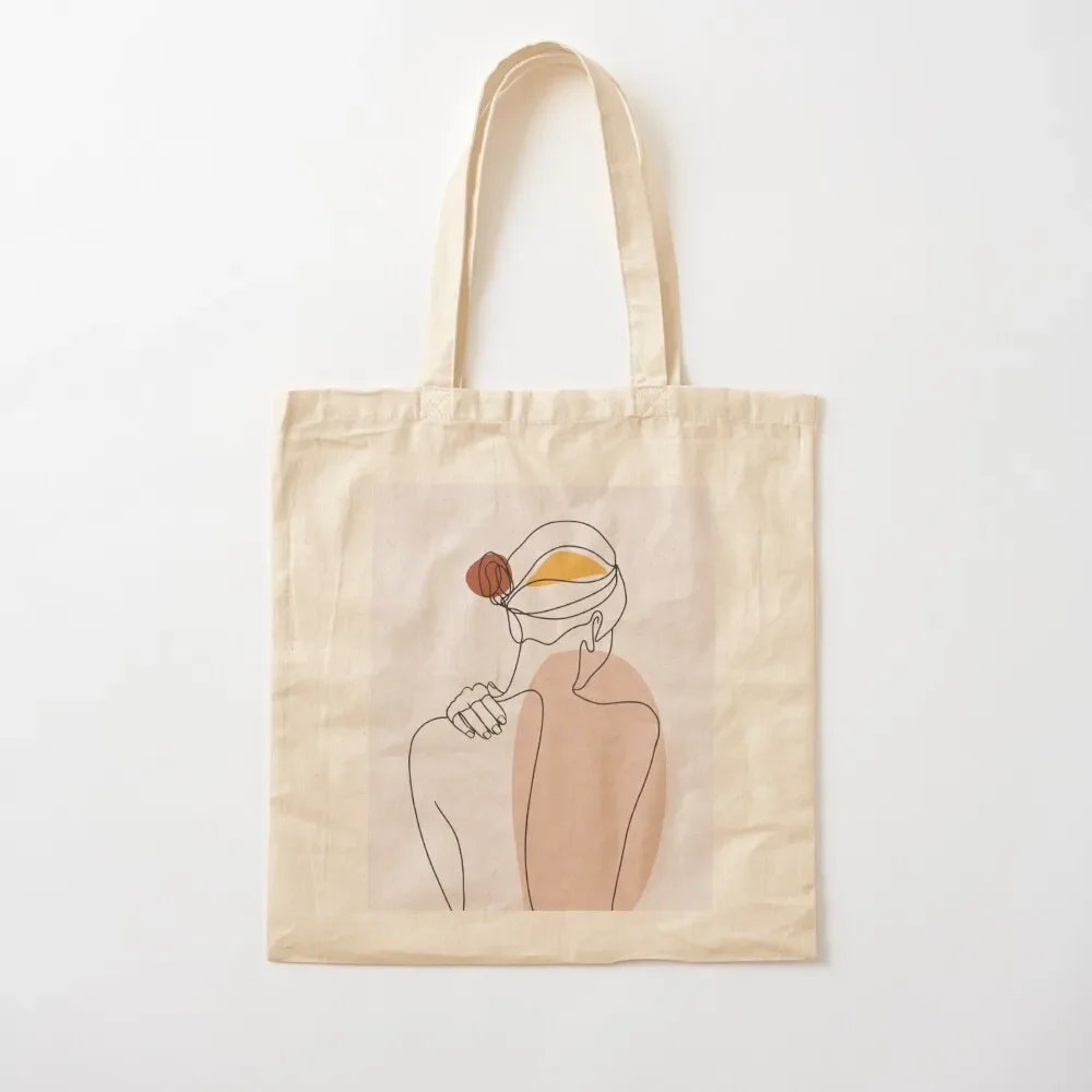 

Nude figure illustration Tote Bag canvas tote Women's shopping bag woman shopping bag