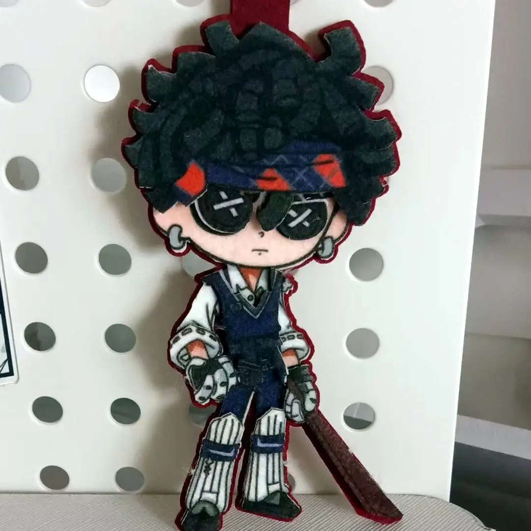 Identity V Hitter Keychain Cartoon Non Woven Keyring Satchel Pendant Xmas