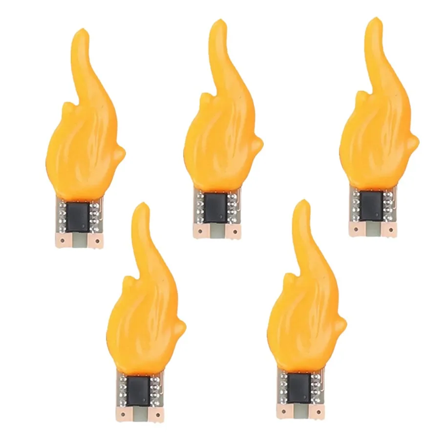 5 Pcs 3V Candles Flash Edison Flame LED Filament Led COB 2200K Diode Light Birthday Party Decoration Light Bulb Accessories