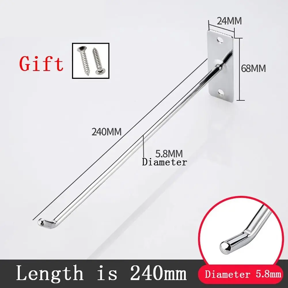 1Pcs Hardware Tool Wall Hook Display Lewelry Pegboard Hammer Pliers Mobile Phone Accessories Single Line Hook Steel Nail Screws