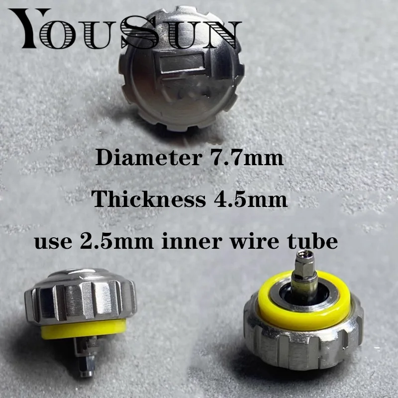 

For Tag Heuer Watch Head Crown 7.7mm With 2.5mm Inner Wire Tube Accessories