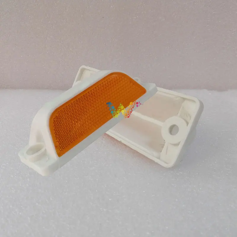 5 Pieces Roadside Reflective Marker Double Side Yellow Reflector Plastic Road Stud