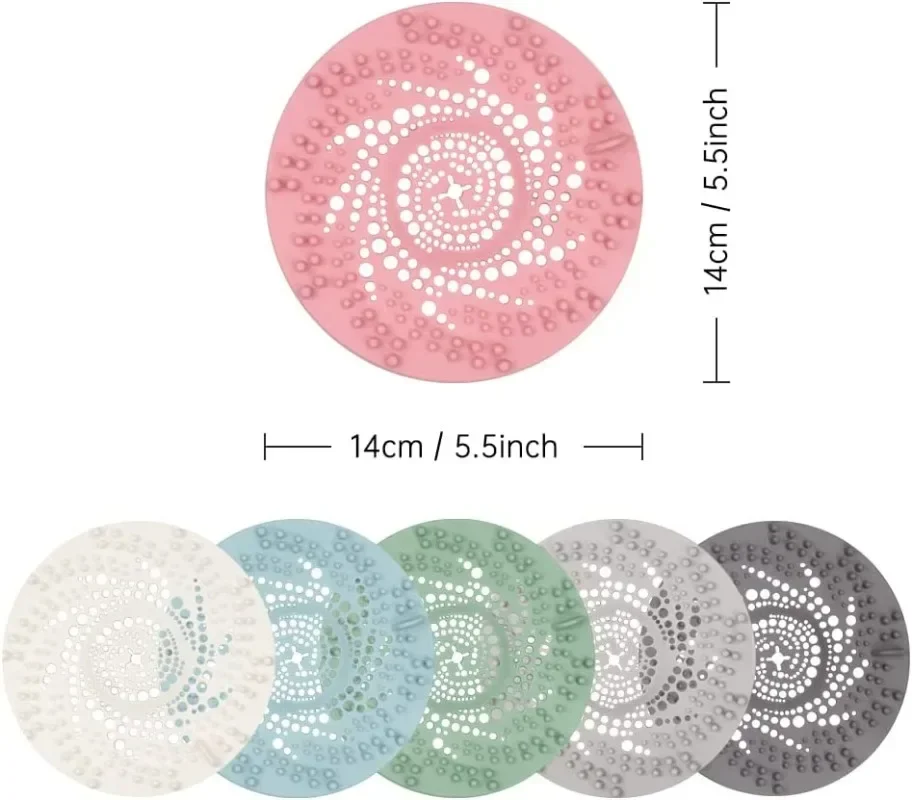 

Universal Silicone Drain Strainer 1PC Hair Catcher For Kitchen Sink Bath Shower Easy Clean Filter