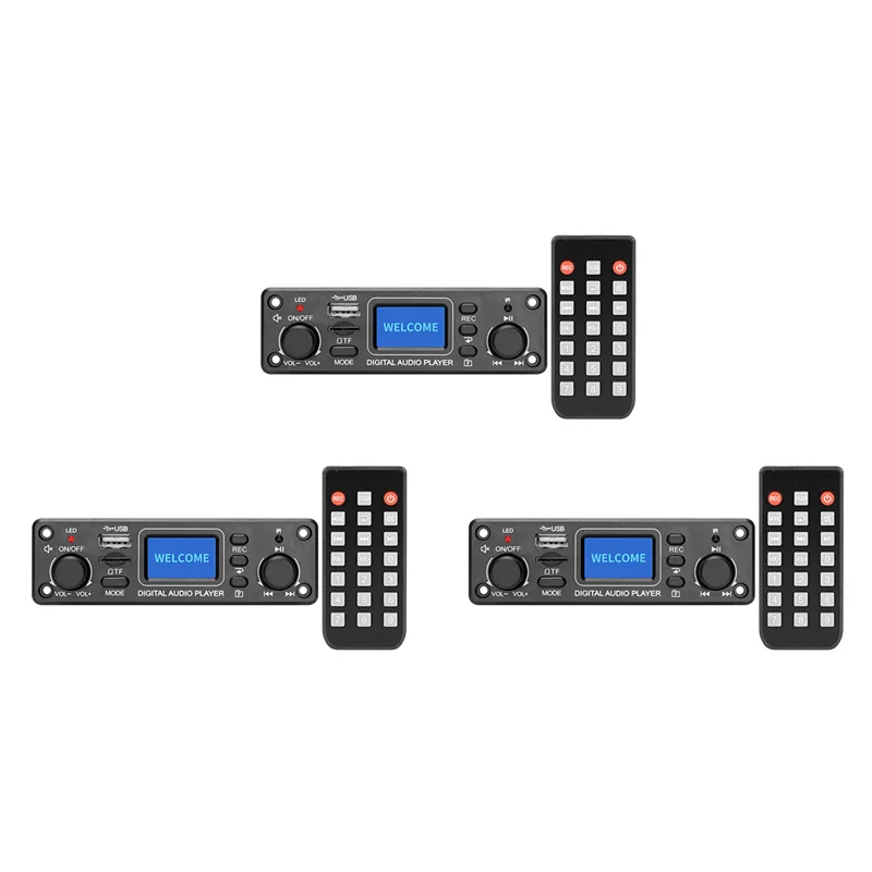 

FFYY-3X цифровой аудиоплеер Bluetooth MP3-плеер декодер плата 128X64 DOTS ЖК-дисплей USB SD BT FM модуль музыкального плеер TPM119B