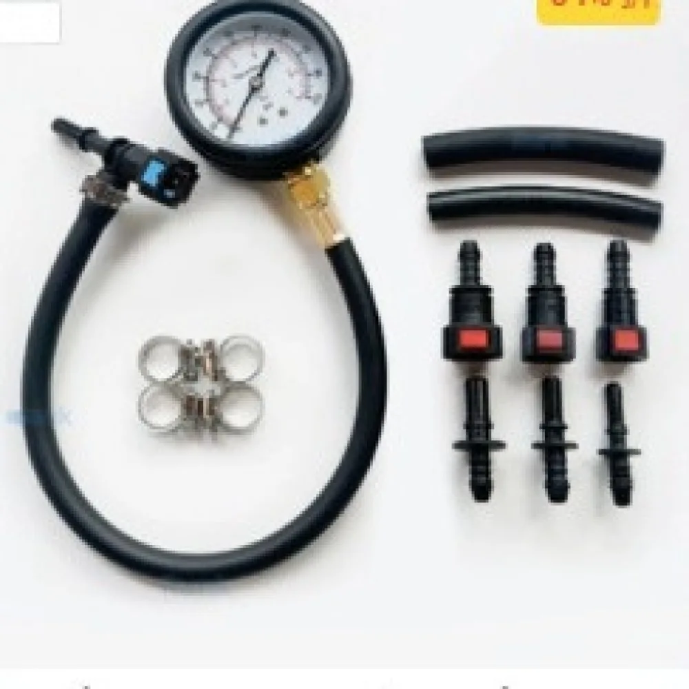 Petrol Fuel Pressure Tester Diagnostic Tool Motorbike Oil Pump Gauge Automotive Quick Connect System Inspection Kit