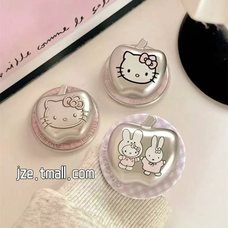 Hello Kitty Magsafe Phone Grip-Tok Griptok Magnetic Socket Expanding Stand Holder for iPhone Pocket Electroplated Matte Silver