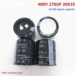 니치콘 알루미늄 전해 커패시터, 400 V270UF, 30x35, 270UF, 400V, 30x35 GU, 105 도, 1 개