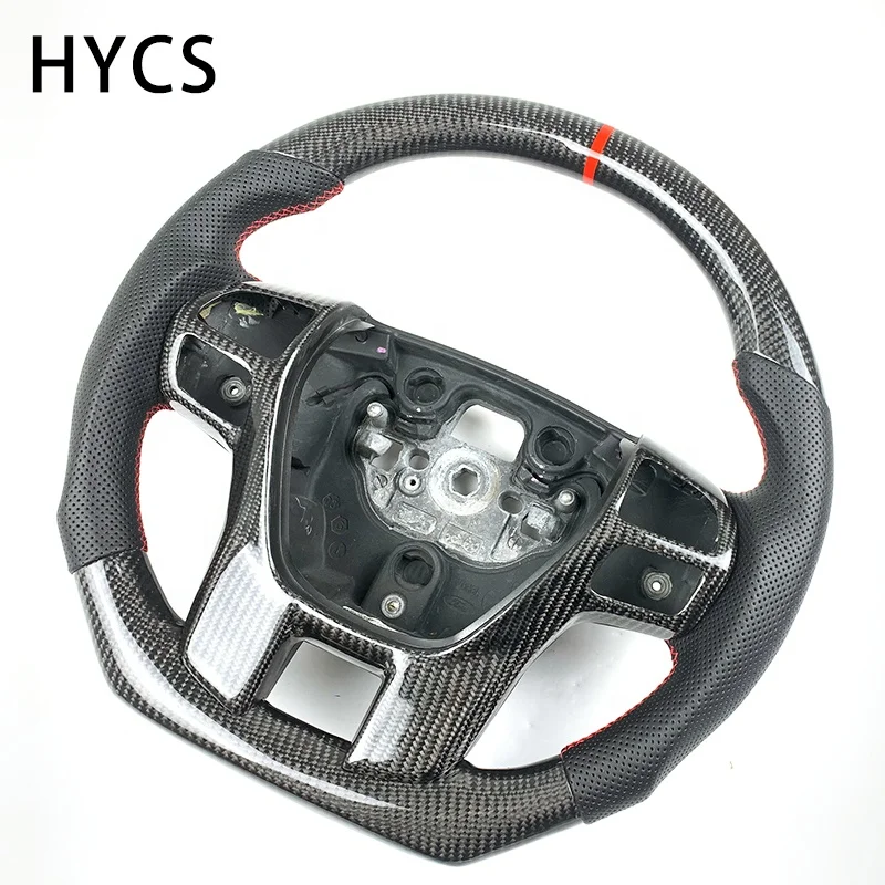 Factory customized automobile interior fittings carbon fiber steering wheel For Ford Everest Raptor