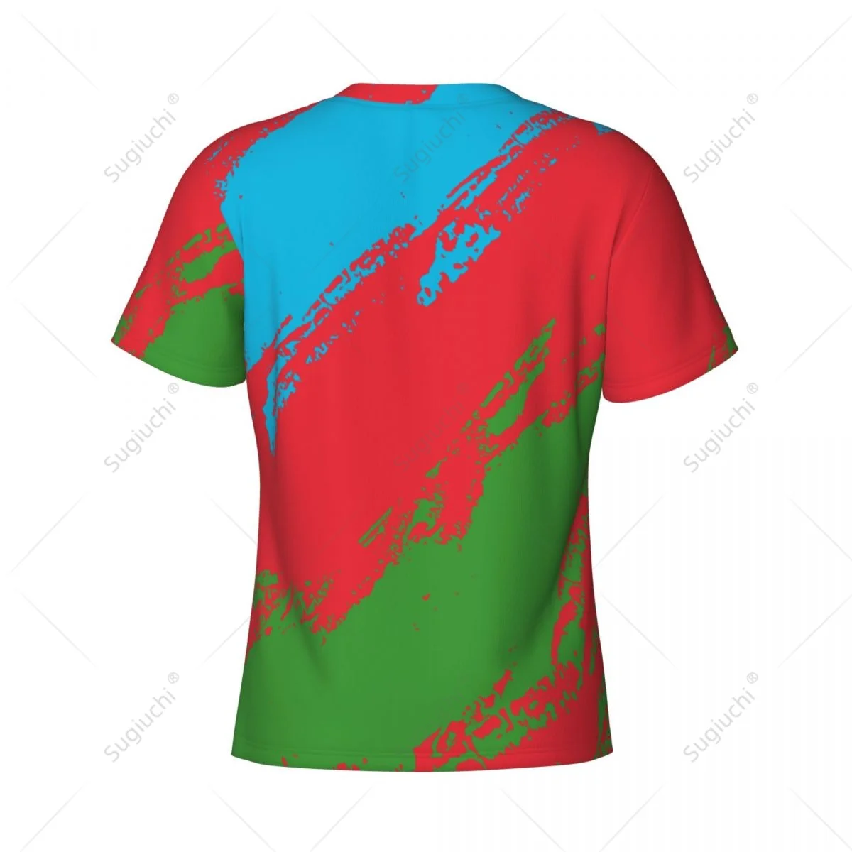 Custom Name Nunber Azerbaijan Flag Color Men Tight Sports T-shirt Women Tees jersey For Soccer Football Fans